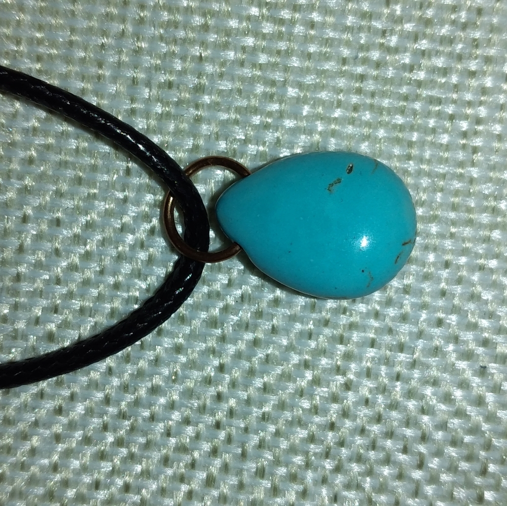 Pretty blue moon necklace.